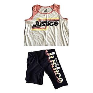 Justice Tank & Leggings Workout Set Size L/10-12